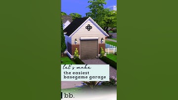 🛠️ the easiest! basegame garage #speedbuild #simsbuild #thesims4 #ts4 #nocc #shorts