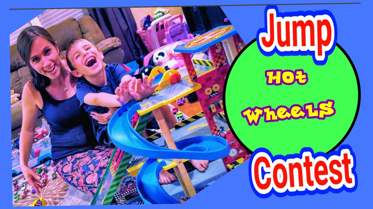 KidKraft Mega Ramp Racing Set - Hot Wheels Jump Contest on the - YouTube