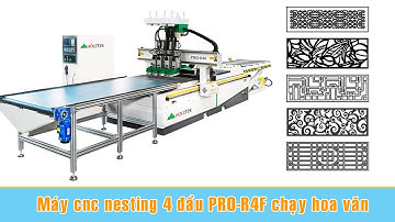 PRO-R4F| Máy cnc 4 đầu chạy vách ngăn, chạy tấm panô cửa bếp