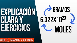 MOLES, ÁTOMOS, GRAMOS Y NÚMERO DE AVOGADRO + Ejercicios