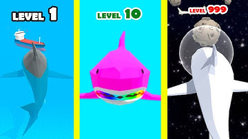 Idle Shark World! Max Level Evolution Of The Hungriest Shark In The Univers