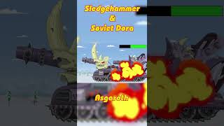 Evolution Battle: Sledgehammer & Soviet Dora VS Asgaroth | #tanks #homeanimations #gerand