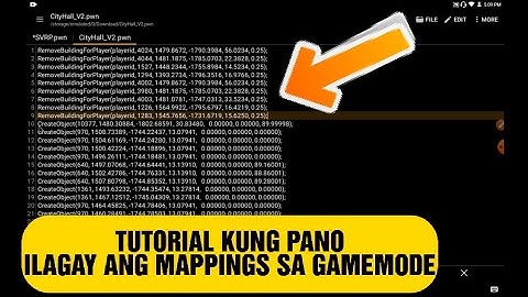 Tutorial Kung Pano I Lagay Ang Mappings Sa GAMEMODE
