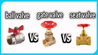 What's better  ball valve vs gate valve vs stop valve