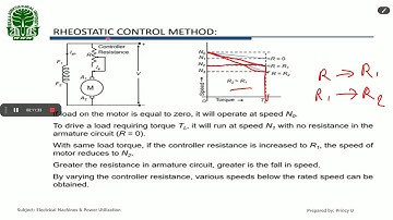 Lecture 31- Speed control of DC Motors
