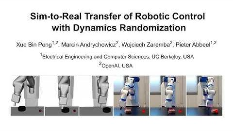 Sim-to-Real Transfer of Robotic Control with Dynamics Randomization