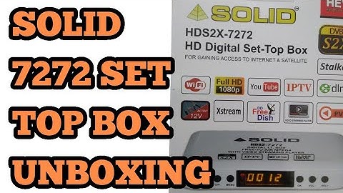 SOLID HDSX-7272 MPEG4 SET TOP BOX INFORMATION AND UNBOXING software link