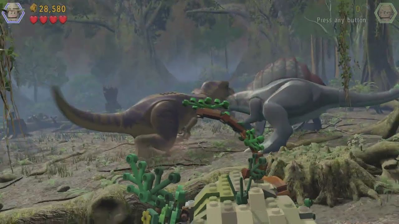 LEGO Jurassic World 100% guide. Story Part 12: The Spinosaurus!