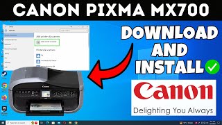 How To Download & Install Canon PIXMA MX700 Printer Driver in Windows Laptop /PC