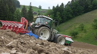 Fendt 820 TMS kämpft mit 6 Reihen | Kverneland Optima und Lemken Zirkon | Maisaussaat