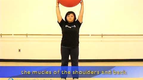 BruinActive - Stability Ball Exercises - Overhead Squat with Ball, UCLA
