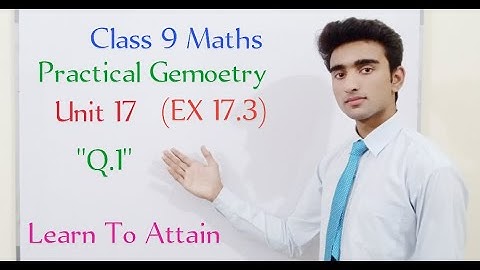 Quadrilateral in equal area to Triangle | EX 17.3 (Q.1) | Class 9 Maths | Learn To Attain