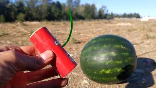 Exploding Watermelons with Firecrackers!
