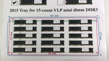 packaging esd tray DDR3 VLP mini dimm