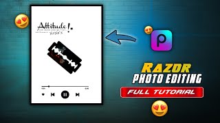 How to Make Razor Blade Attitude Photo in PicsArt | Trending Edit 2025 #picsarttutorial screenshot 5
