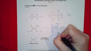 TE 200 Pop Quiz ZZ: Chain Growth Polymerizations