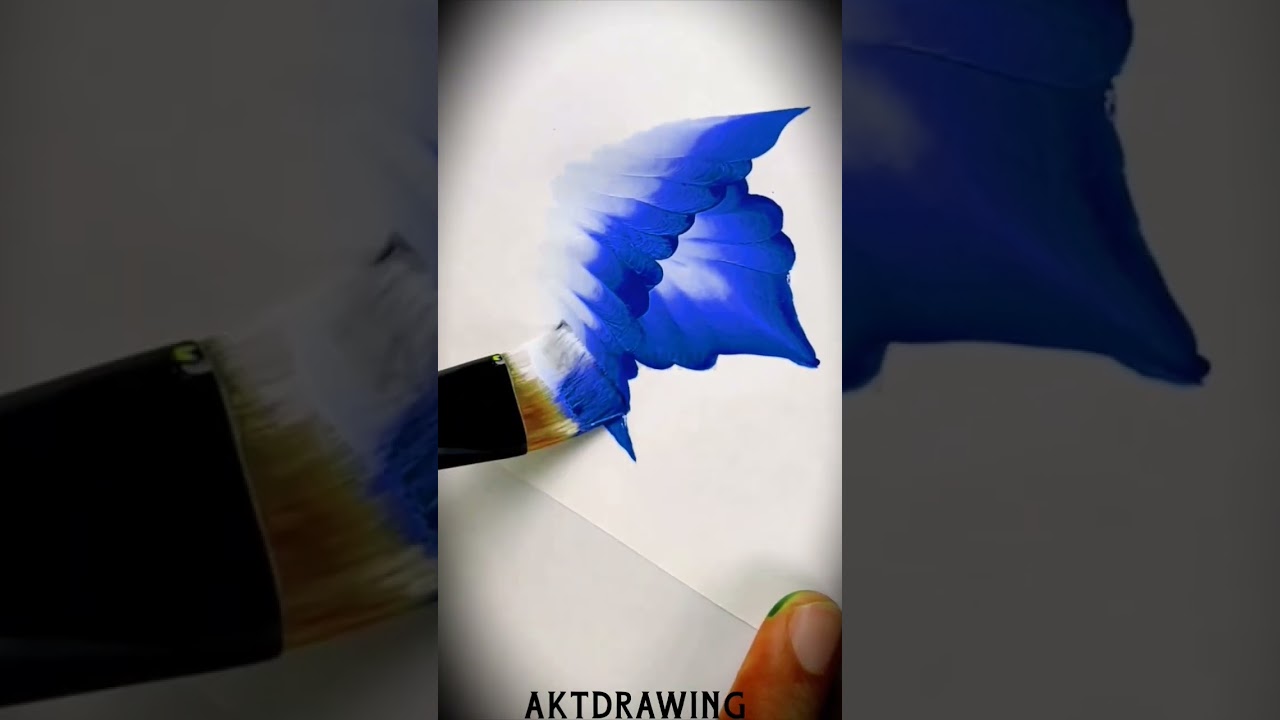 One stroke flower painting   