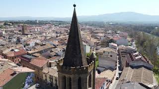 Sangüesa (Navarra) a vista de dron - 4K - [Dron DJI Mavic Mini] - Drone footage cinematic