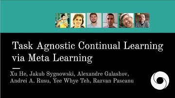 Task Agnostic Continual Learning via Meta Learning