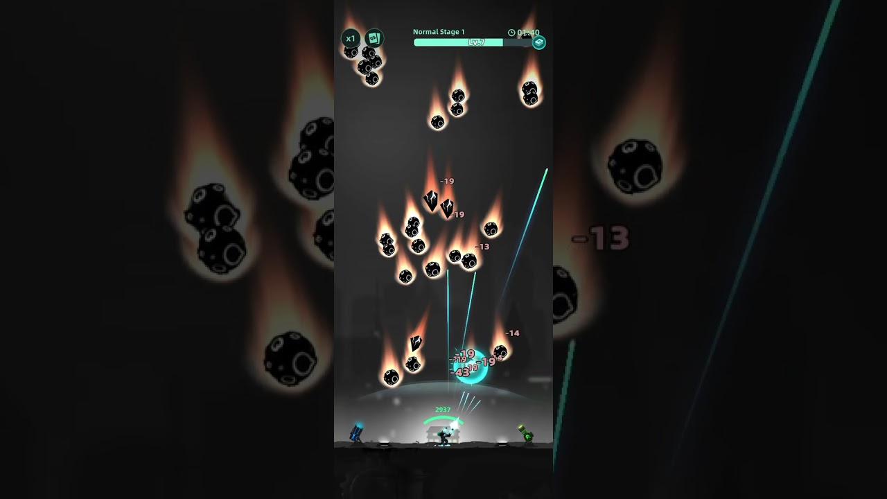 Bermain game galaxy defend... Susah bgt woi.. Baru stage 1..