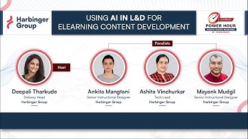 Webinar - Using Generative AI in L&D for eLearning Content Development