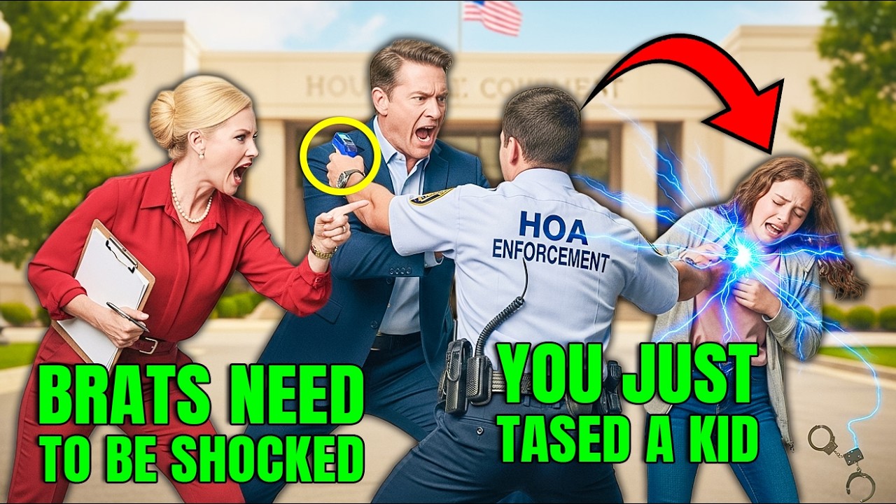 Сотрудник HOA применил электрошокер к моей 12-летней племяннице. Суд рассмеялся, когда мой значок...