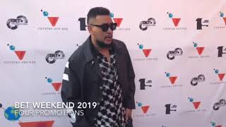 AKA, South African rapper at the BET Awards 2019. 