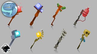 Set of magic staves using rectangle only. Vector graphics in Inkscape. Not a tutorial! Profile