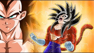 Creating My Own Character #9 [DRAGON BALL] Fenix Super Saiyan 4 | Speed Drawing On iPad Pro