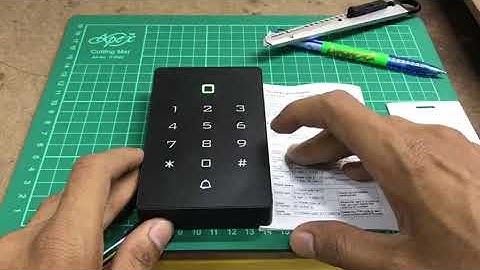 Tutorial Access Control -  K12 Door Access Add Card or Pin
