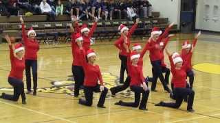 B-EHS vs Lynden Christian - Boys Basketball - B-EHS Dance Team Performs at Halftime - 12-17-13