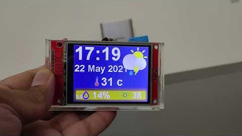 Digital Clock and Home Weather Station using ESP32 | ILI9241 | DHT11 Sensor | IOT