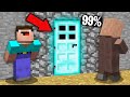 WHY 99% OF THE VILLAGERS CANT FIND THIS DIAMOND DOOR IN MINECRAFT ? 100% TROLLING TRAP !