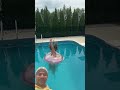 Jumping Through the Float Tube into the Swimming🔥🔥