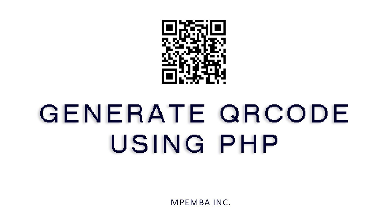 Generate QRcode in PHP 2019 Easiest way