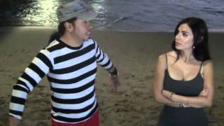 Mariann Gavelo And Carlos Ramirez Doing The Als Ice Bucket Challenge At Santa Monica Beach