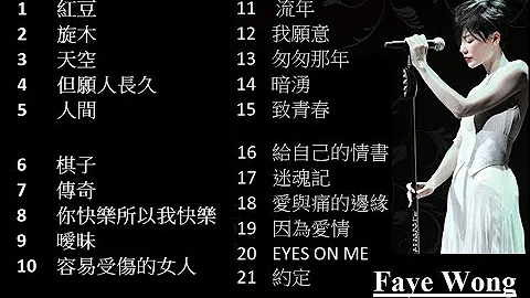 Top Chinese Songs - Faye Wong 王菲 精選好歌 Vol. 1 - DayDayNews