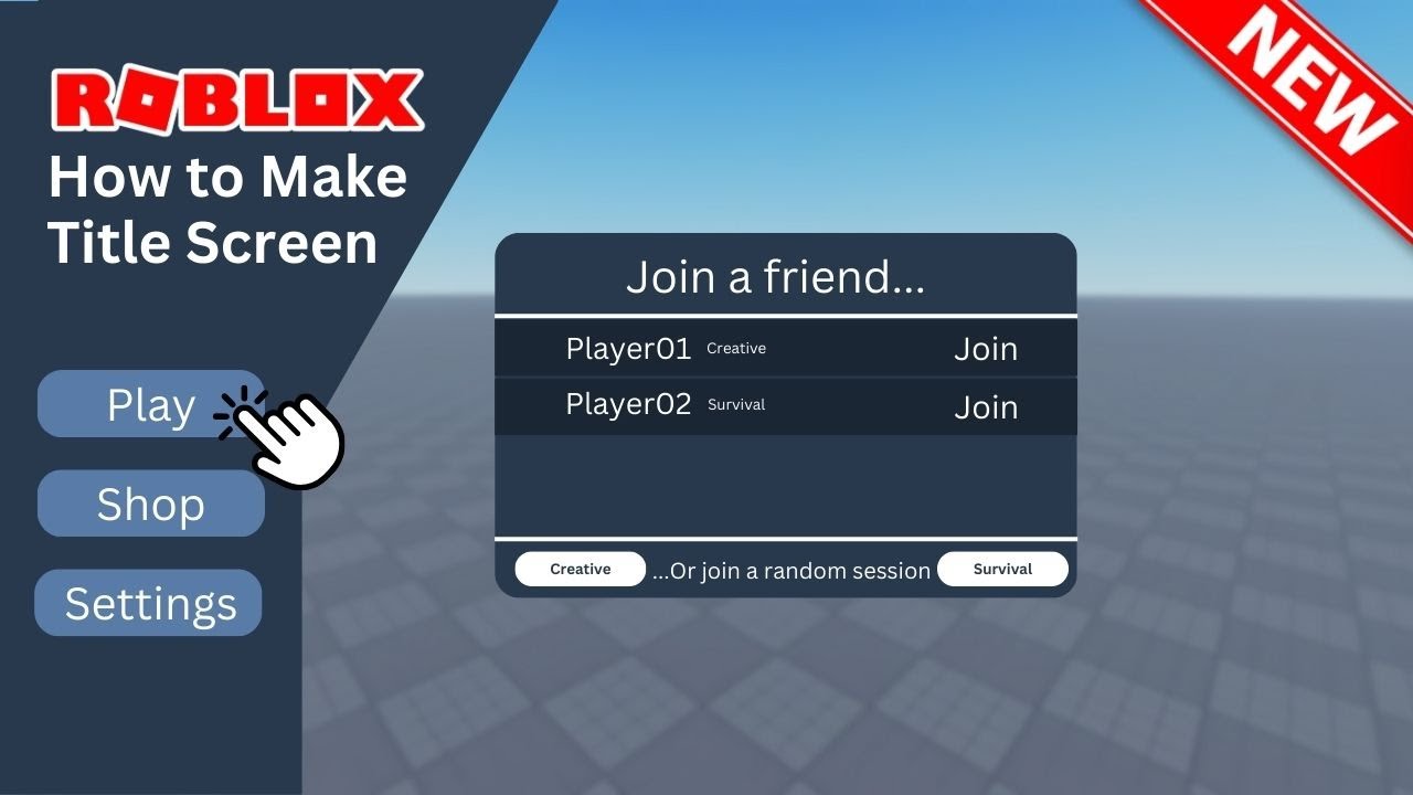 Roblox Title Script How to make a title screen in Roblox (Full Guide) - YouTube