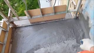 Гидроизоляция открытого балкона с облицовкой плиткой