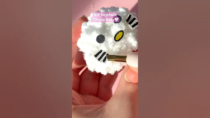 DIY Hello Kitty keychain🐱🤍