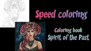 Speed coloring in the book Spirit of the Past