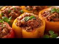 stuffed peppers recipe with meat, You don't even need to wash the dishes after eating it