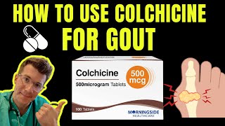 Doctor explains how to use COLCHICINE (aka Colcrys\/Gloperba\/Mitigare) to TREAT AND PREVENT GOUT