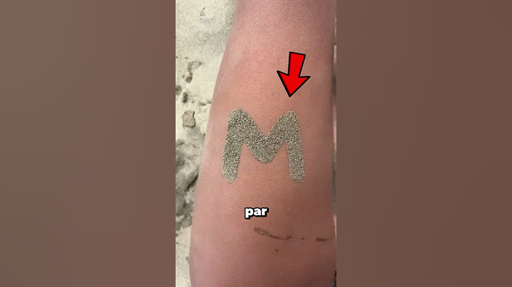 How to make a sand tattoo on your skin 😮