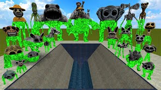 GIANT SHREDDER Destroy All Radioative ZOONOMALY Creature Family in Garry's Mod