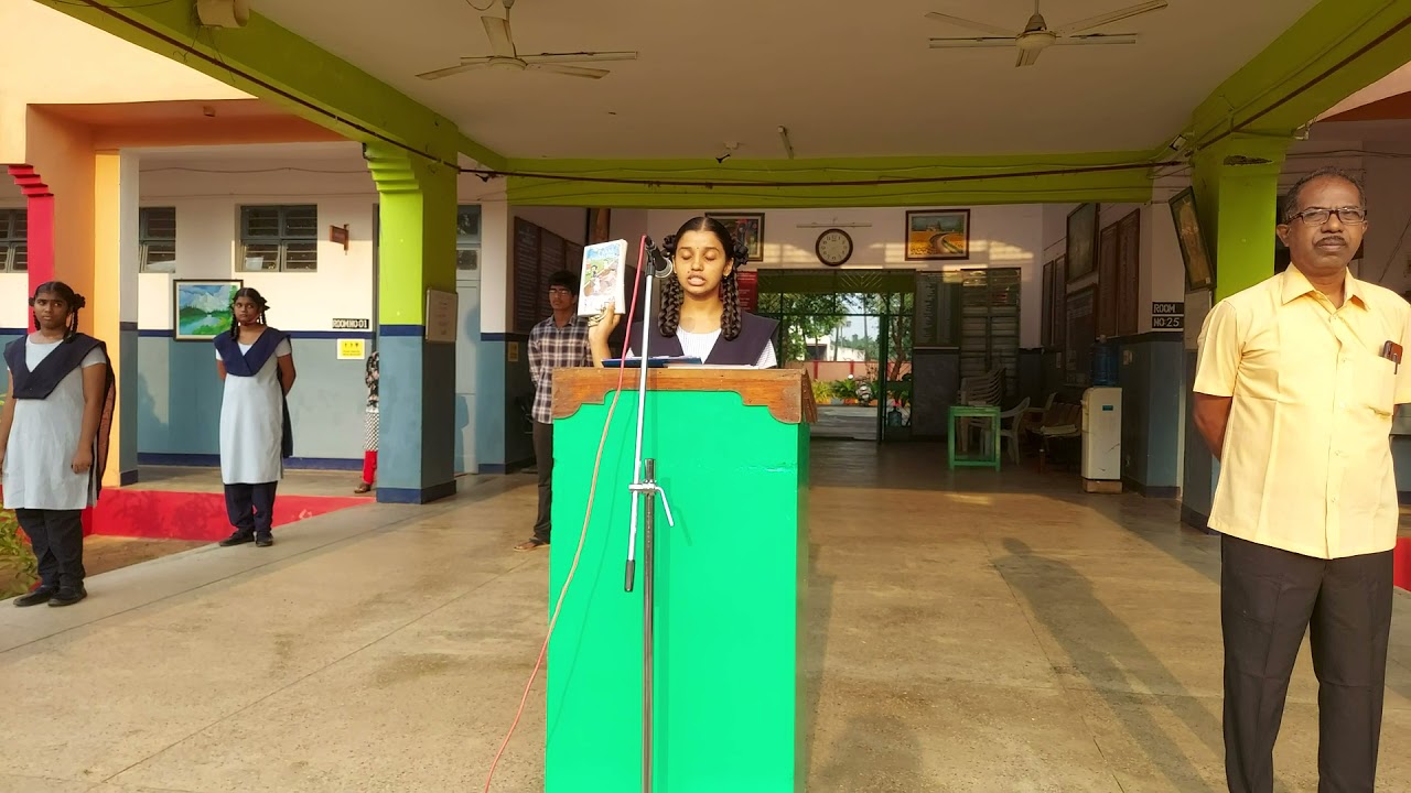 JNV veleru KRISHNA Morning Assembly activities Pledge,Book Review,Moral story,National Anthem