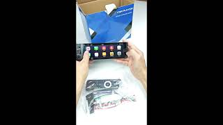 1 Din 6.28 Touch Screen Car Radio, Wireless Apple Carplay Android Auto, Bt 5.0, Fm Usb Mp5 Player