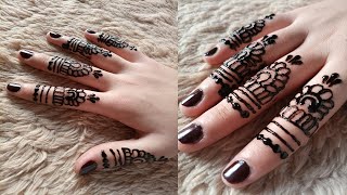 Eid special Elegant and stylish fingers mehndi design for Eid.| new henna design for beginners.