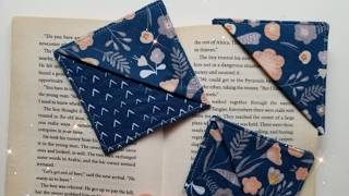 📚DIY CORNER BOOKMARKS/ EASY SEWING TUTORIAL/ BOOK LOVER'S GIFT/ MARCADOR