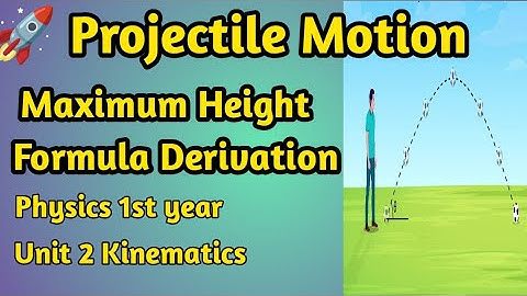 Maximum Height of a Projectile | Derivation & Concept Explained